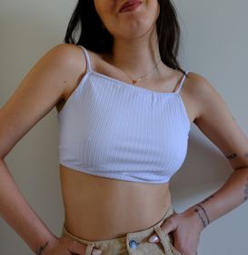 side image for Cropped canelado - tamanho M / SIZE M - 2