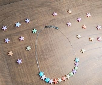 side image for Cordão/Choker Estrelas Personalizado (NYLON/SILICONE LIVRE) - 1