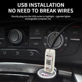 side image for LUZ AMBIENTAL CON EFECTO UNDERGLOW PARA TABLERO BLUETOOTH  - 4