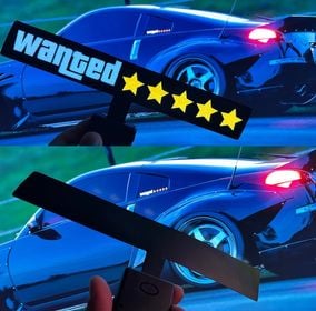side image for STICKER LED WANTED PARA PARABRISA DE AUTO - 2