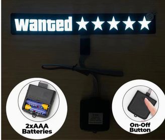 side image for STICKER LED WANTED PARA PARABRISA DE AUTO - 1