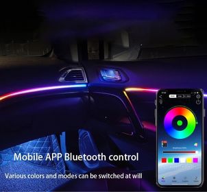 side image for LUZ AMBIENTAL CON EFECTO UNDERGLOW PARA TABLERO BLUETOOTH  - 1