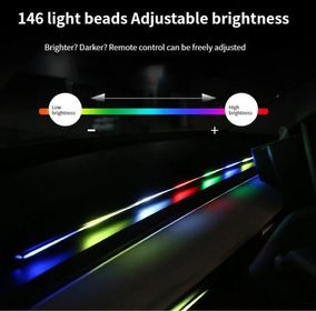 side image for LUZ AMBIENTAL CON EFECTO UNDERGLOW PARA TABLERO BLUETOOTH  - 2