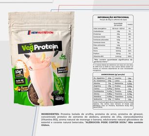 side image for Proteína Vegetal VegProtein Vegana  frutas  - 1