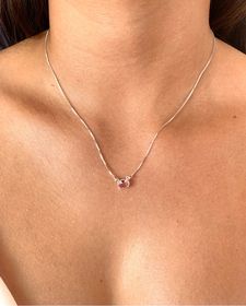 side image for Conjunto pedra oval rosa Daiana - 2