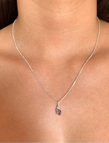 side image for Conjunto pedra oval lilás Elisabeth - 2