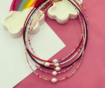 side image for Collar básico perla - 1