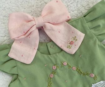 side image for Vestido na cor verde  - 1