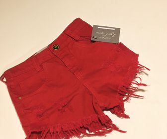 side image for Short jeans cereja tamanho 38 - 1