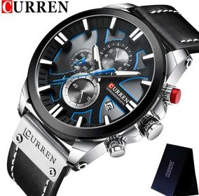 side image for CURREN 8346 BLACK BLUE DIAL - 3