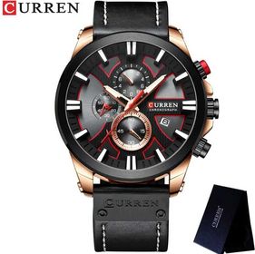 side image for CURREN 8346 BLACK RED DIAL - 3