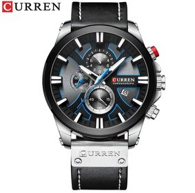 side image for CURREN 8346 BLACK BLUE DIAL - 4
