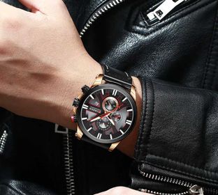 side image for CURREN 8346 BLACK RED DIAL - 2