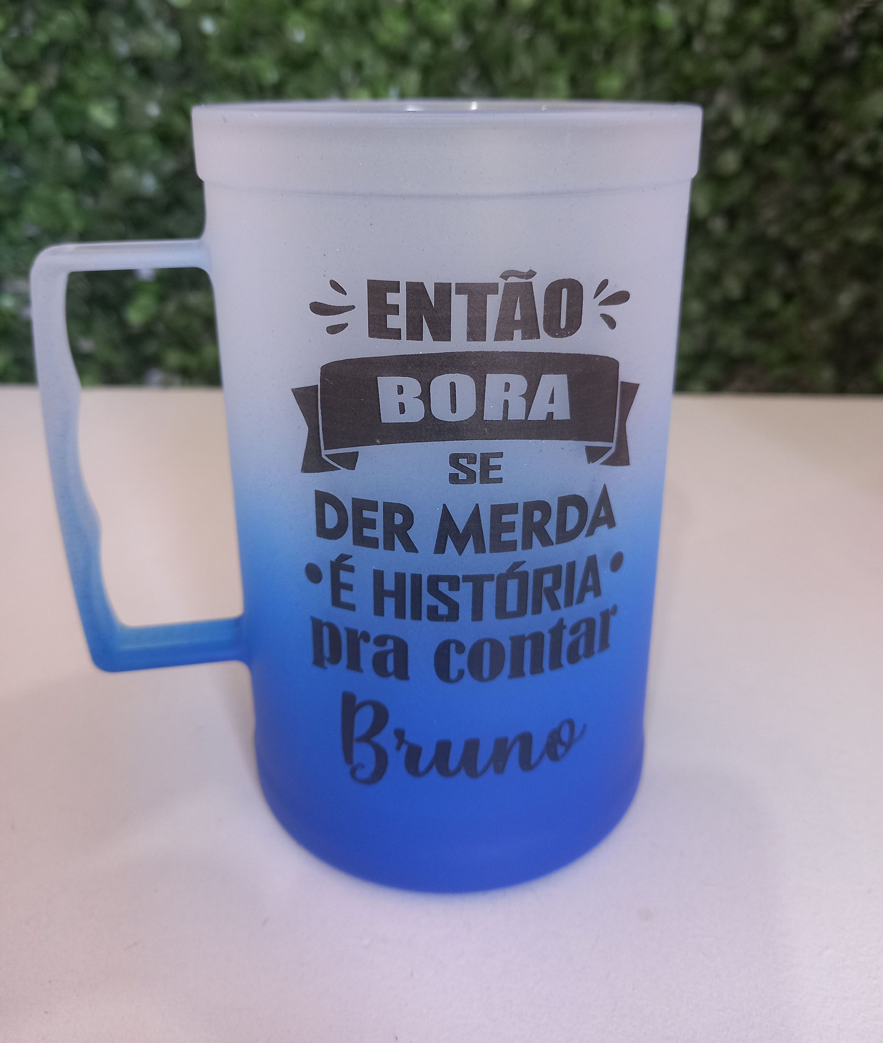 Caneca de Choop 500ml Degradê Azul