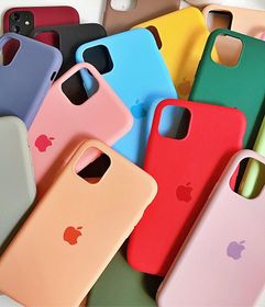 side image for Capinhas de iPhone Silicone Premium e Interior Aveludada - Cores Sortidas   - 3