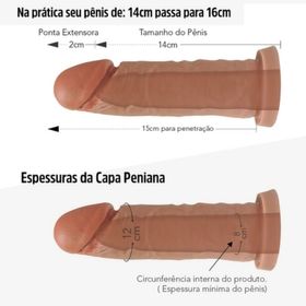 side image for Capa Peniana Extensora 2cm com cinta - 2