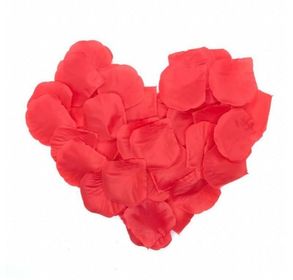 side image for 100 pétalas de rosas vermelhas artificiais - 1