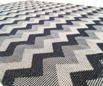 side image for Tapete sala Chevron Preto 1,45x2,50 - 1