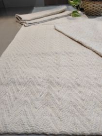 side image for Kit de passadeira acácia algodão cru - 1