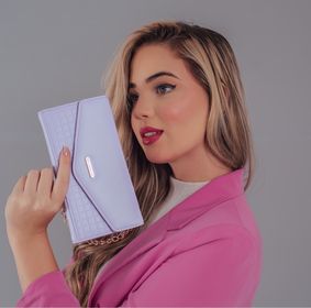 side image for Bolsa carteira Bella Paulla lilás  - 1