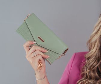 side image for Bolsa carteira Bella Paulla verde - 1
