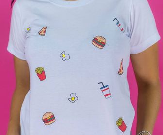 side image for T-shirt comidinhas     - 1