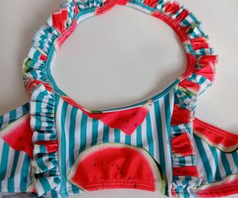 side image for Biquíni inf. estilo top babado, REF.14078, Tamanho: 6 anos - 1