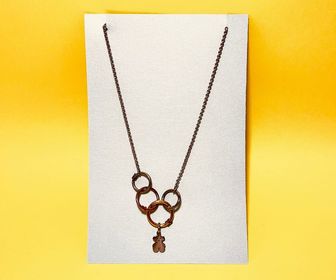 side image for Collar aritos y Ositos - Plateado - 2