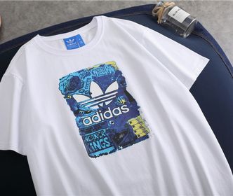 side image for Camisa Adidas Casual Estampada - 3