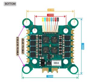 side image for NeutronRC Mini 45A 4in1 ESC AM32 20x30 and  30x30  - 1