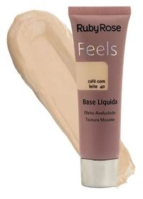 side image for Base Feels Ruby Rose cor Café com leite 40 - 1
