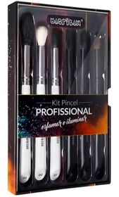 side image for  Kit Pincel Profissional para Esfumar e Iluminar WB500 Macrilan - 3