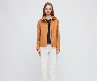 side image for PARKA BLOCKTECH AZUL MARINO TALLA L CAPUCHA MUJER - 3