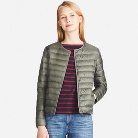 side image for CHAQUETA NEGRA TALLA XS COMPACTA PLUMAS ULTRA LIGERAS MUJER - 1