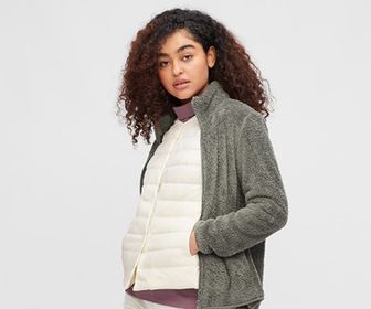 side image for CHAQUETA NEGRA TALLA S POLAR MUJER - 3