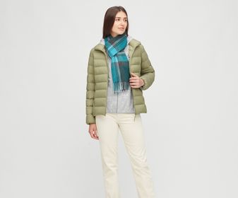 side image for CHAQUETA GRIS TALLA L PLUMAS ULTRA LIGERAS MUJER - 2