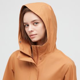 side image for PARKA BLOCKTECH AZUL MARINO TALLA L CAPUCHA MUJER - 1