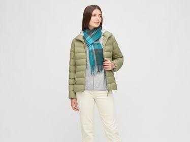 side image for CHAQUETA GRIS TALLA XXS PLUMAS ULTRA LIGERAS MUJER - 2