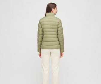 side image for CHAQUETA GRIS TALLA XXS PLUMAS ULTRA LIGERAS MUJER - 3