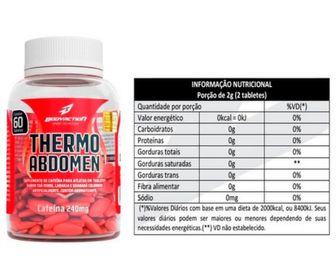 side image for THERMO ABDOMEM BODY ACTION 60 TABL 240MG - 1