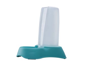 side image for Bebedouro Ou Comedouro Gatos e Cães Flex Gourmet Adaptavel Plast Pet Cor:Azul - 1