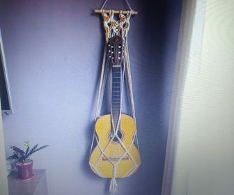 side image for Suporte de violão em macramê - 1