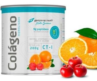 side image for Colágeno Hidrolisado c/ Ácido Hialurônico 200g (sabor laranja com acerola) - 1