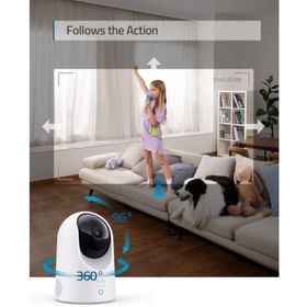 side image for eufy Security 1080P Indoor Cam Pan & Tilt. Plug-in Security Indoor Camera - 3