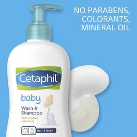 side image for Cetaphil Baby Wash & Shampoo with Organic Calendula 13.5 Fl. Oz - 2