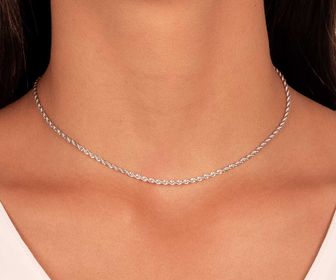side image for Choker Cordon Baiano Plateado - 1