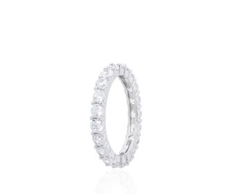 side image for Anillo Aparador Plata 925 - Zirconias Redondas - 1