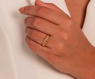 side image for Anillo Croissant Ajustable - 1