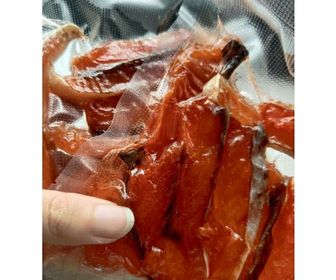 side image for Dehydrated Salmon 三文鱼干 Makanan Ringan Haiwan 保留原有鱼油 宠物零食 PET SNACKS 美毛 增肥 MAKANAN KUCING 60g - 1