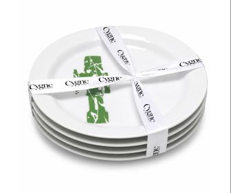 side image for Juego de 4 platos postre Navideños de 19 cm - 1